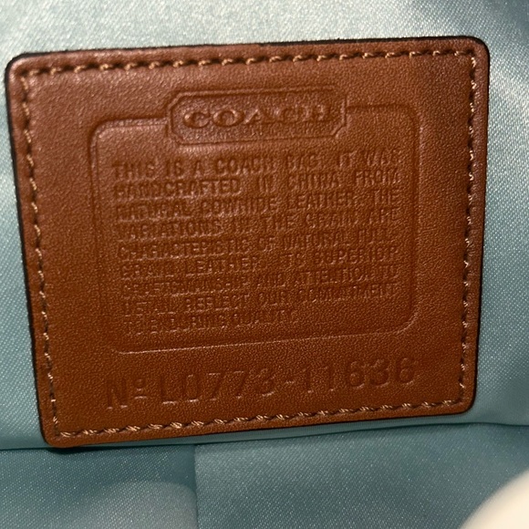 Vintage Coach Hobo Carly Bag with Brass Details Creamy White L0773-11636 - Picture 10 of 14